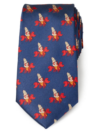Disney The Little Mermaid Sebastian Hidden Message Blue Men's Tie