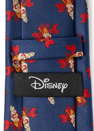 Disney The Little Mermaid Sebastian Hidden Message Blue Men's Tie