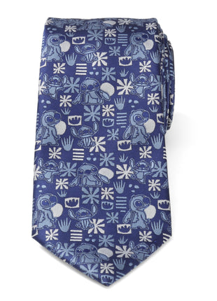 Disney Lilo & Stitch Blue Tropical Men's Tie