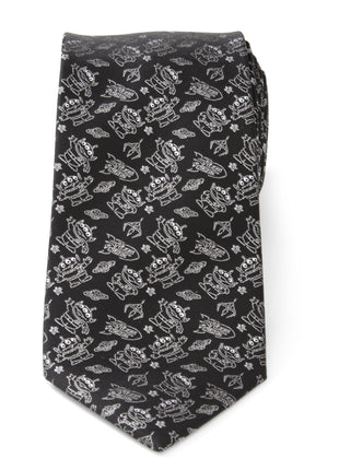 Disney Pixar Toy Story Alien Print Black Men's Tie