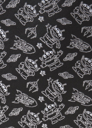 Disney Pixar Toy Story Alien Print Black Men's Tie