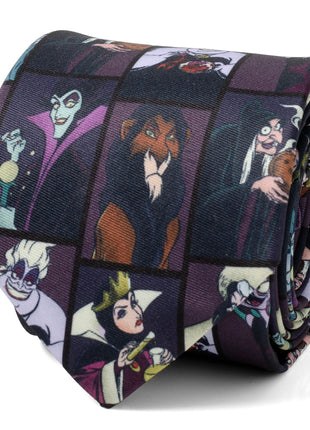 Disney Villains Dark Pattern Men's Tie