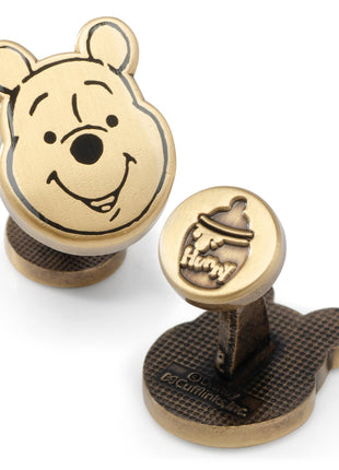 Disney Winnie the Pooh Face Gold Cufflinks
