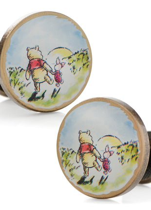 Disney Winnie the Pooh and Piglet Cufflinks
