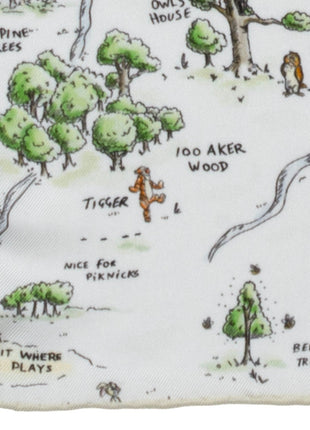 Disney Winnie the Pooh Map Pocket Square