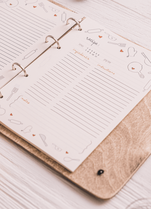 Extra Paper for Recipe Book