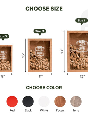 Wine Cork Box – Wine a Little, Laugh a Lot
