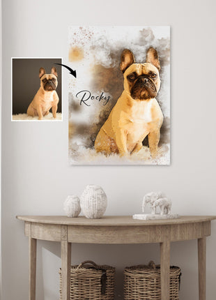 Watercolor Pet Portrait from Photo