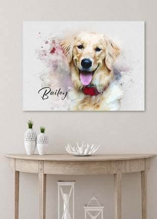 Watercolor Pet Portrait from Photo