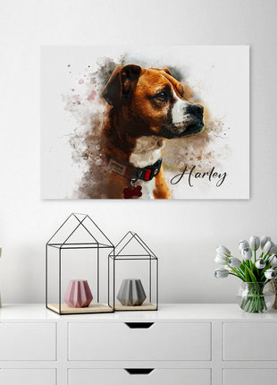 Watercolor Pet Portrait from Photo