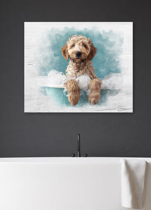 Animals in Bathtub Wall Art