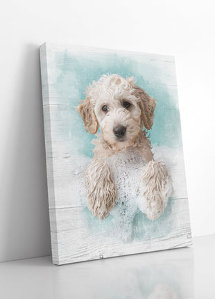 Animals in Bathtub Wall Art
