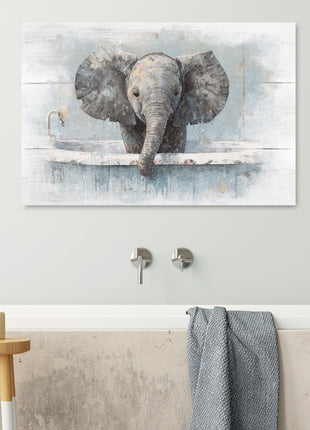 Animals in Bathtub Wall Art