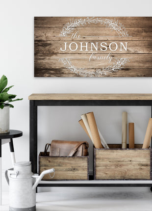 Family Last Name Canvas