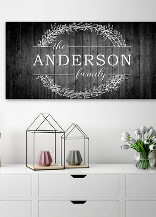 Family Last Name Canvas