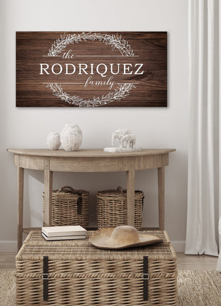Family Last Name Canvas
