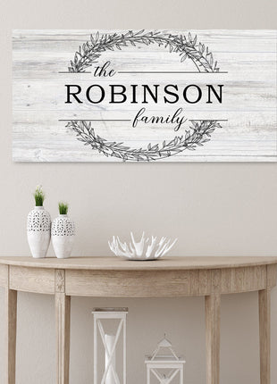 Family Last Name Canvas