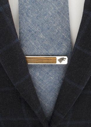 Game of Thrones Stark Inlaid Wood Tie Clip