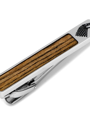 Game of Thrones Stark Inlaid Wood Tie Clip