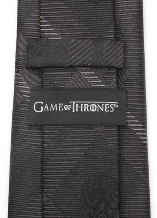 Game of Thrones Targaryen Dragon Black Plaid Silk Men's Tie