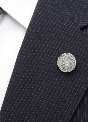 Game of Thrones Targaryen Dragon Antiqued Lapel Pin