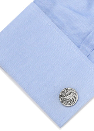 Game of Thrones Targaryen Three Headed Dragon Sigil Cufflinks
