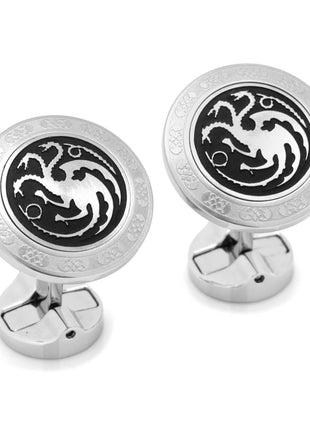 Game of Thrones Targaryen Filigree Stainless Steel Cufflinks
