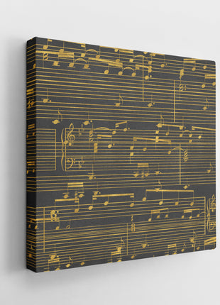 Gold Sheet Music Canvas - 50th Anniversary Gift