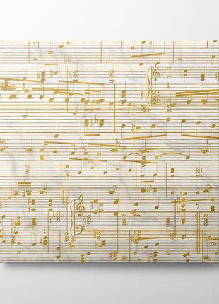 Gold Sheet Music Canvas - 50th Anniversary Gift