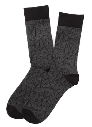 Harry Potter Deathly Hallows Black Men's Socks