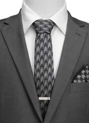 Harry Potter Deathly Hallows Gray Necktie Gift Set