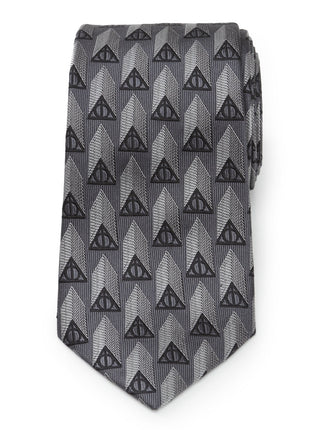 Harry Potter Deathly Hallows Gray Necktie Gift Set