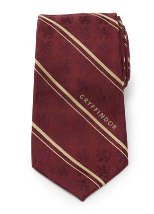 Harry Potter Gryffindor Maroon Stripe Silk Men's Tie