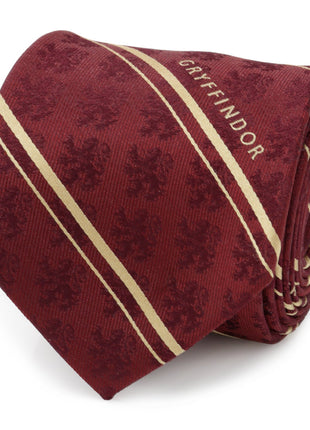 Harry Potter Gryffindor Maroon Stripe Silk Men's Tie