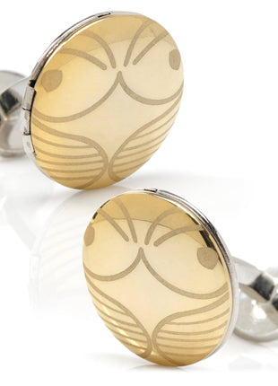 Harry Potter Golden Snitch Hidden Deathly Hallows Locket Cufflinks