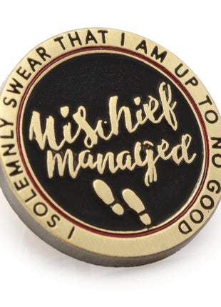 Harry Potter Mischief Managed Gold Lapel Pin