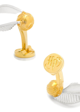 Harry Potter Golden Snitch 3D Cufflinks