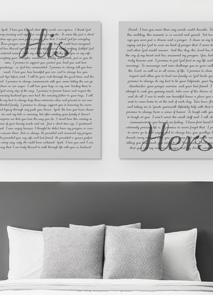Personalized His And Hers Wall Decor