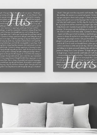 Personalized His And Hers Wall Decor