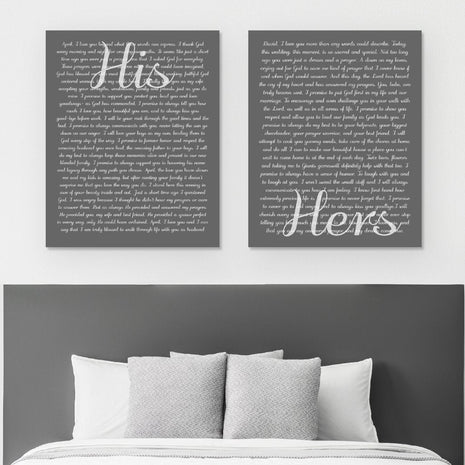 Personalized His And Hers Wall Decor
