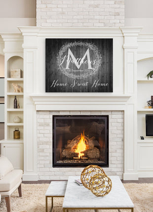 Home Sweet Home Monogram Sign