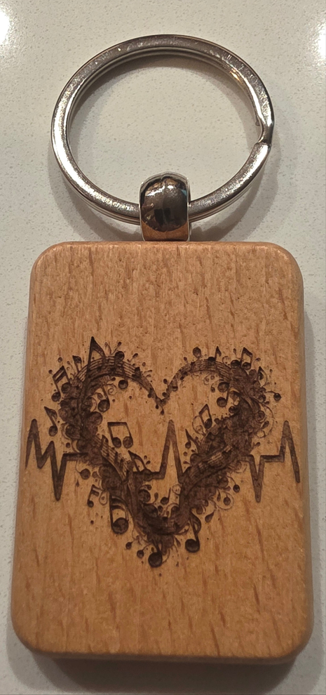 Wood Key Chain
