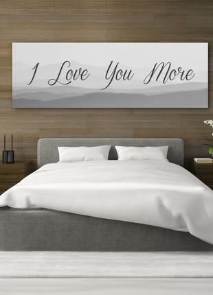 I Love You More Canvas Wall Art