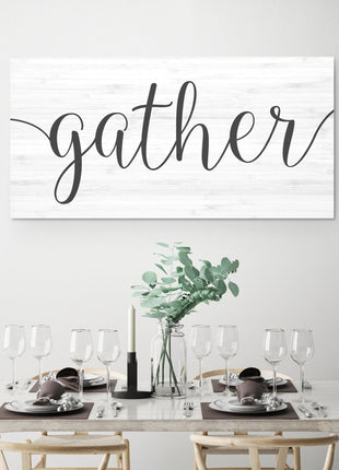 Large Gather Sign