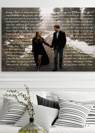 Lyrics And Photo Song Lyrics On Canvas