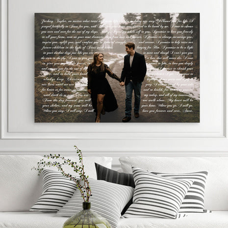 Lyrics And Photo Song Lyrics On Canvas