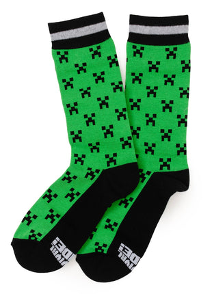 Minecraft Creeper Green Father/Son Sock Set