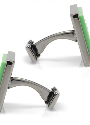 Minecraft Creeper Gunmetal Cufflinks
