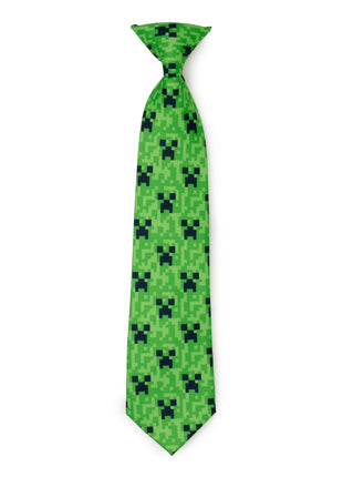 Minecraft Creeper Green Father/Son Tie Set