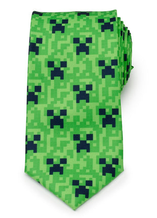 Minecraft Creeper Green Men's Tie